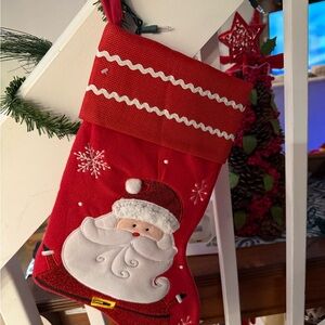 Red Santa Christmas Stocking
